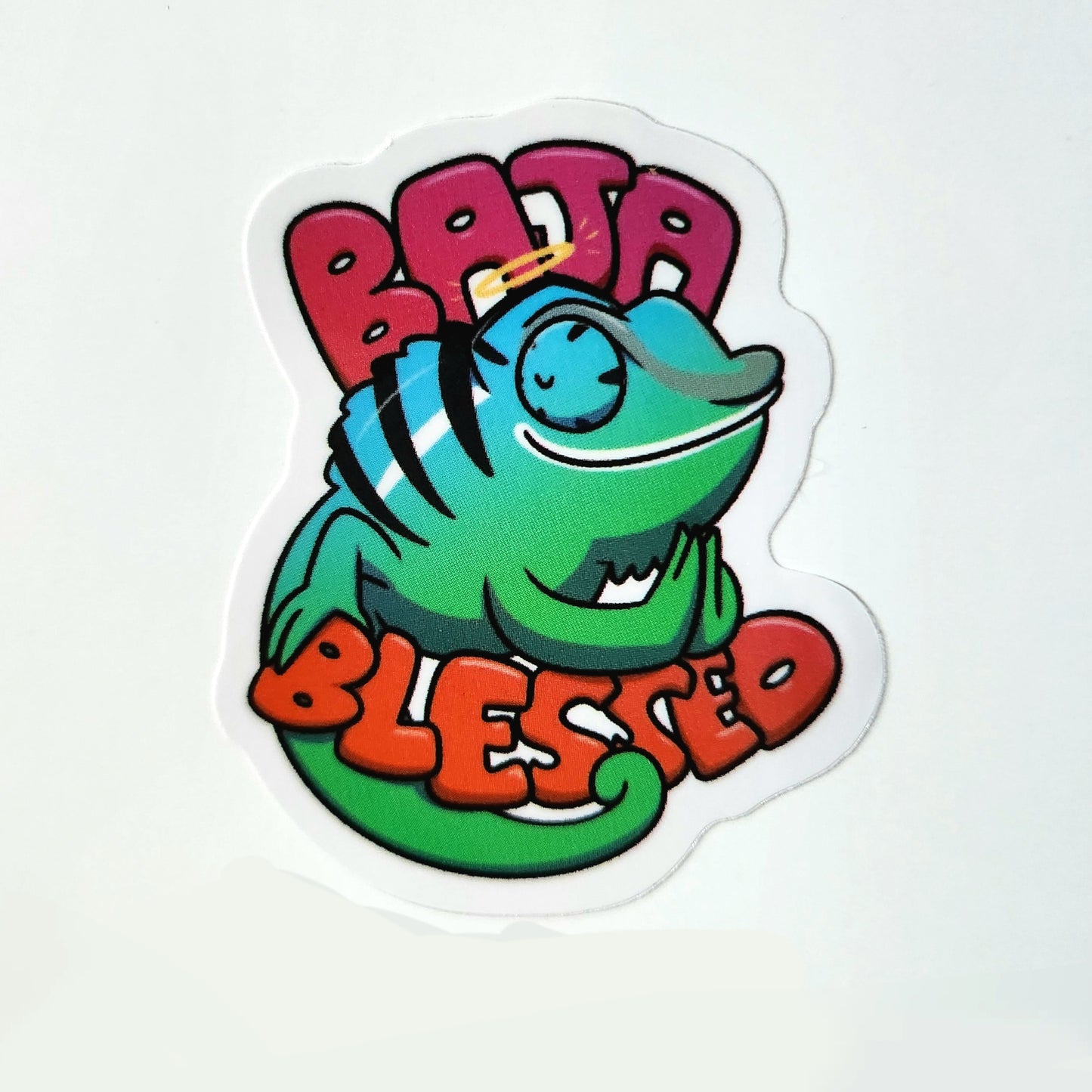 "Baja Blessed" Baja Blast parody sticker